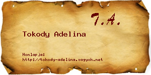 Tokody Adelina névjegykártya